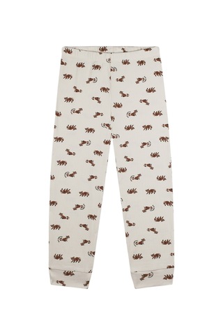 Antebies Organik Bej Erkek Çocuk Pijama Takımı Renkli