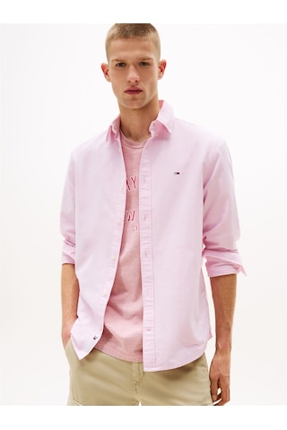 Tommy Hilfiger Tjm Reg Oxford Shırt Ext Erkek Pembe Gömlek - Dm0dm21298