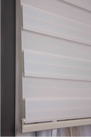 Oba Perde Keten Zebra Perde Beyaz 100 x 190