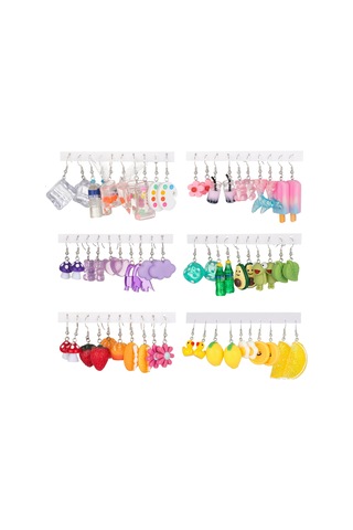 Kangvka Hayvan Ve Meyve Desenli 30 Çift Ohring Seti - Stili Ve Tarzını Yükseltmek İçin Eşsiz Kombinasyonlar Diğer