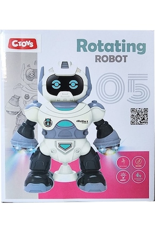 Canda Oyuncak Rotating Işıklı Ve Sesli Dans Eden Robot