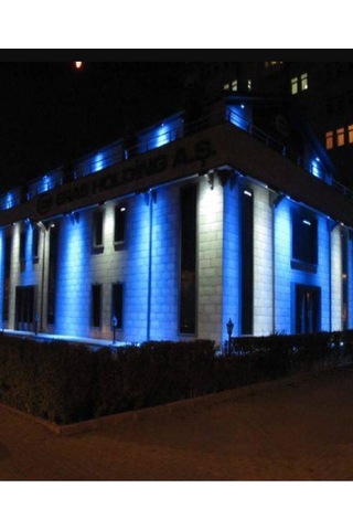 Şanled 9w - 30cm Led Wallwasher - Duvar Boyama Mavi