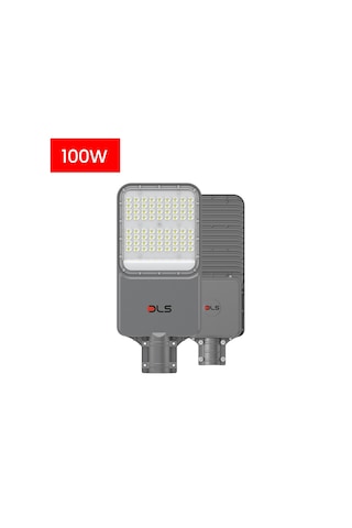St-209-100 100w Led Yol Sokak Armatür Dls Park Bahçe Çevre Site Bina Dış Mekan Lamba Aydınlatma Ledli Sokak Armatürü Gri