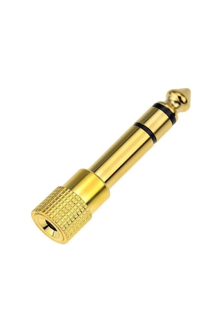 Amfi Giriş Çevirici Stereo Amfi Giriş Çevirici 3.5 Mm Dişi 6.35 Mm Erkek Çevirici Kulaklık Jack Piyano Çevirici