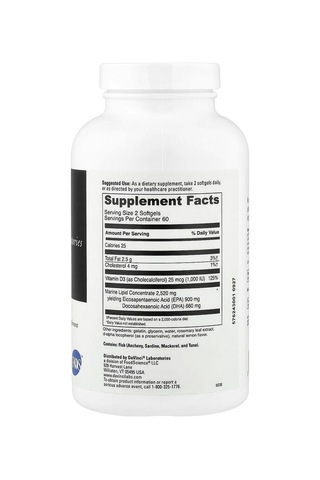 Davinci Laboratories, Omega 3 Hp-d, 120 Capsules