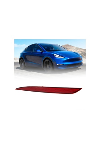 Moveevo Tesla Model Y 2020-2023 Arka Tampon Reflektörü, Su Geçirmez, Dayanıklı Malzeme, Kolay Kurulum, Sürücü Güvenliği Artırır 1495818-00-c, 1495817-00-c Sol