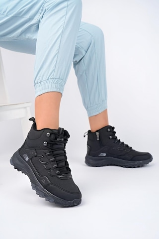 Muggo İzland Unisex Garantili Trekking Outdoor Bağcıklı Yandan Fermuarlı Kışlık Bot 001
