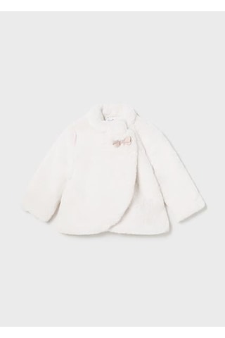 Andywawa Mayoral Kız Bebek Kürkü Mont 2477 White