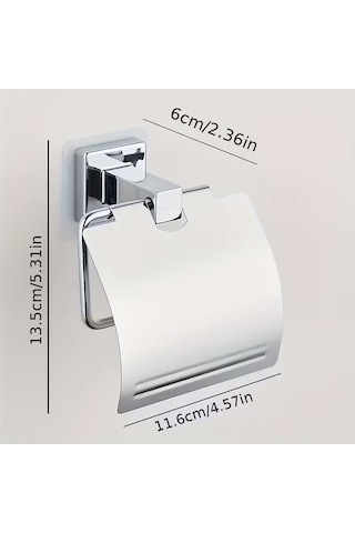 Tuvalet Kağıdı Tutucusu Gümüş