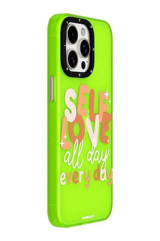 Apple Uyumlu iPhone 12 Pro Kılıf Bethany Green Tasarımlı Youngkit Sweet Language Kapak Yeşil