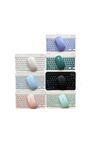 Samsung Galaxy Uyumlu Tab S9 Fe Sm x510 Bluetooth Klavye Mouse Set Lazer