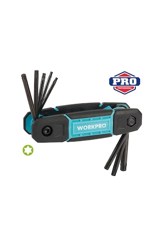 Workpro Wp222030 8 Parça Cr-v Çakı Tipi Torx Profesyonel Allen Anahtar Takımı