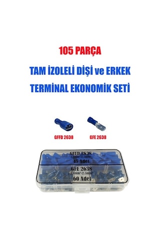 105 Parça Tam Izoleli, Dişi Ve Erkek Terminal Ekonomik Seti