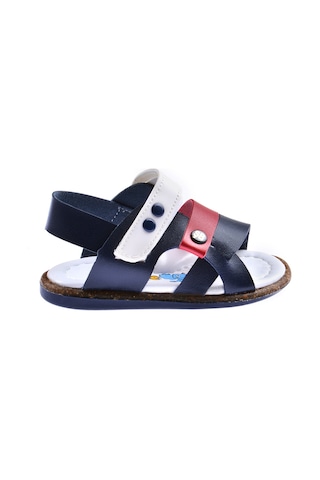 Kiko Kids Erkek Çocuk İlk Adım Sandalet Şb 2359-68 Lacivert - Kırmızı 001