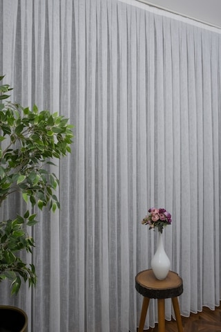 Evdepo Home Kullanıma Hazır Keten Tül Perde (540683508)