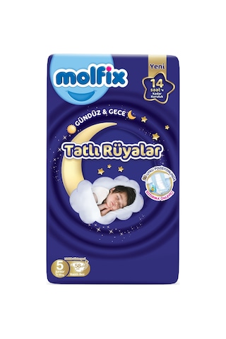 Molfix Tatlı Rüyalar Bebek Bezi 5 Beden 11-18 Kg Junior 290 Adet 5 Numara