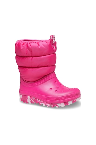 Crocs 207684 Classic Neo Puff Boot T Pembe Çocuk Bot Pembe