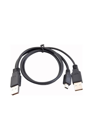 Alfais 4529 Usb Y 3 Giriş Mini 5 Pin Hdd Hard Disk Kablosu