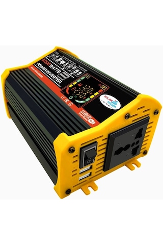 Sones Legend Iıı Nesil Dc12v - Ac220v 6000w Led Ekranlı Araç Güç Çeviricisi Siyah