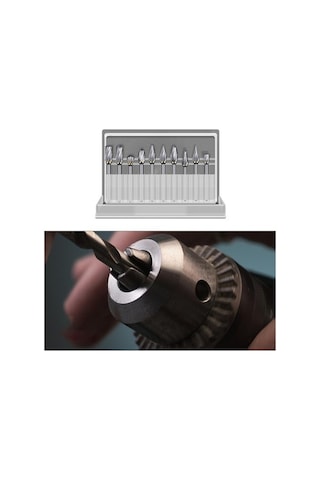 Tongxida 10 Adet Karbür Freze Seti - Tungsten Çelik Tek-kesim, Uygulamalı Alet Seti