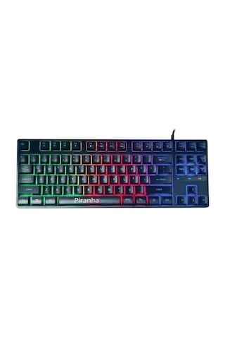 2350 Rgb Oyuncu Klavyesi Usb Bağlantılı Ambiyans Işıklı Türkçe Q Klavye 500 Hz Gaming Keyboard