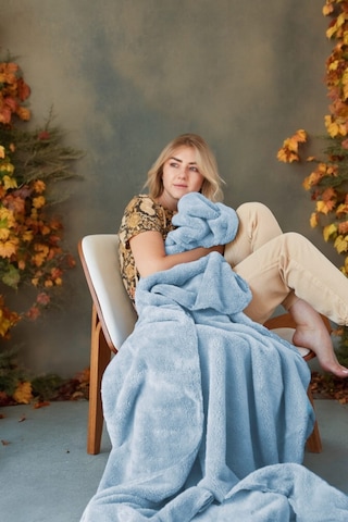 Deluxe Wellsoft Battaniye Bebe Mavisi Tek Kişilik Battaniye TV Battaniyesi 150 x 200 CM