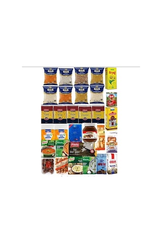 Ramazan Paketi Kumanya Yardım Gıda Erzak Kolisi Mega Paket 26 Parça Çeşit 24,6 Kg
