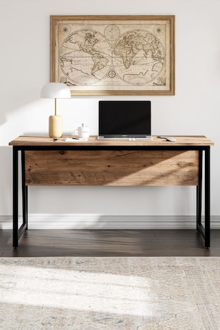 Ms2 Çalışma Masası,ofis Masası - 70x140 Cm - Çam Ms2 - 140 - Çam