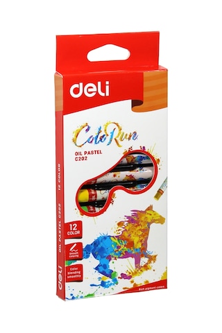 Deli Yağlı Pastel Seti - 12 Renk