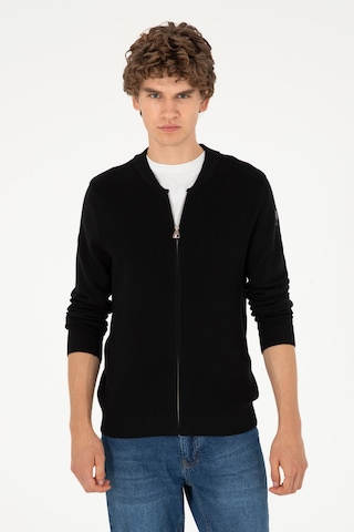 U.s. Polo Assn. Erkek Siyah Hırka Triko 50293528-vr046 Siyah