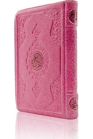 Hafız Boy Kur'An-I Kerim (Pembe. Kılıflı. Mühürlü. 2 Renk) N11.2249