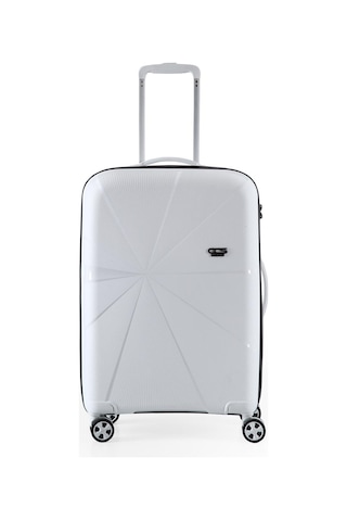 Ççs 5264 Polipropilen Büyük Boy Valiz Beyaz