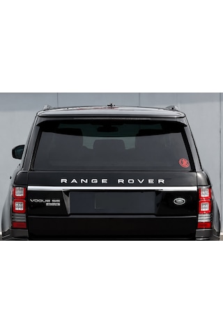 Range Rover Bagaj Kaput Yazısı Gümüş Renk Range Rover Trunk Hood Emblem İn Silver Color İdealakserrgumusbk