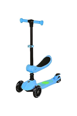 Lamborghini L5 2in1 Mavi Oturaklı Işıklı 3 Tekerlekli Çocuk Scooter