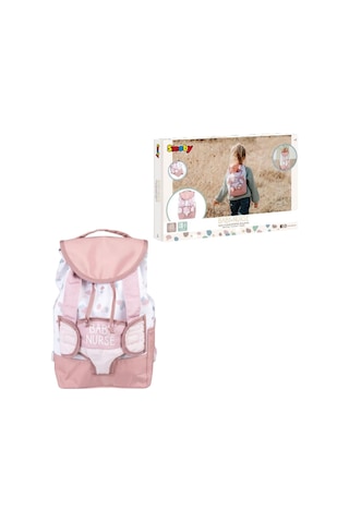 Smoby Baby Nurse Bebek Taşıyıcı Sırt Çantası Pembe