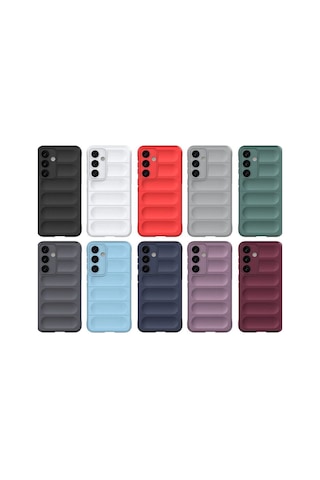 Samsung Galaxy S24 Kılıf Optimum Silikon - Krem Çok Renkli