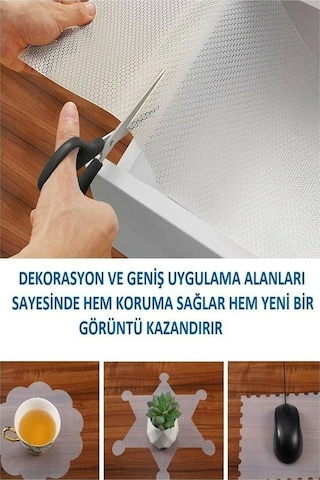 45 Cm X 5 Metre Kaymaz Dolap Içi Çekmece Raf Örtüsü Kaydırmaz Raf Örtüsü Çok Renkli