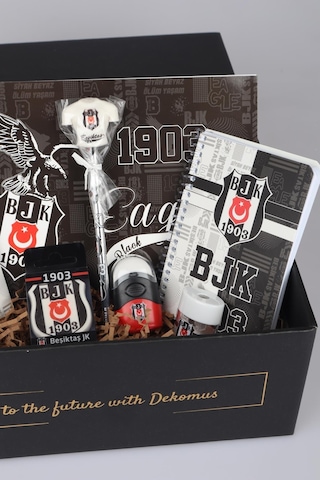 Dekomus İle Özel Kutulu Yeni Sezon Lisanslı Beşiktaş Full Kırtasiye Seti