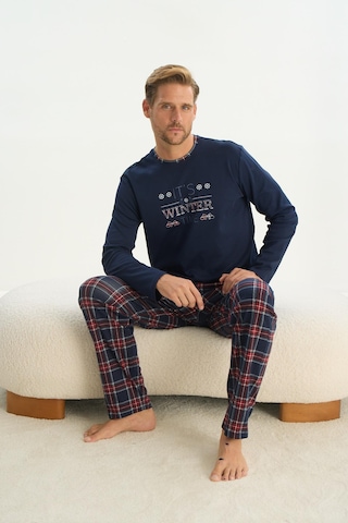 Erkek Uzun Kol Lacivert Pijama Takım C1t2n5o9 001