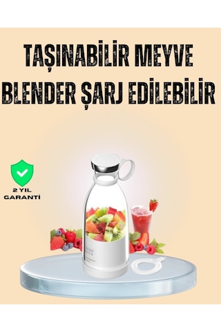 1200mah Şarjlı, Hafif Ve Pratik Taşınabilir Blender