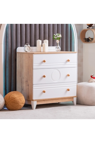 Şifonyer, Alvin 3 Çekmeceli Şifonyer - Ceviz Diğer