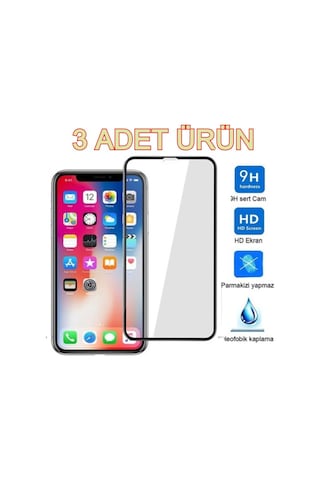 Apple Uyumlu iPhone X 5d Kırılmaz Cam Ekran Koruyucu
