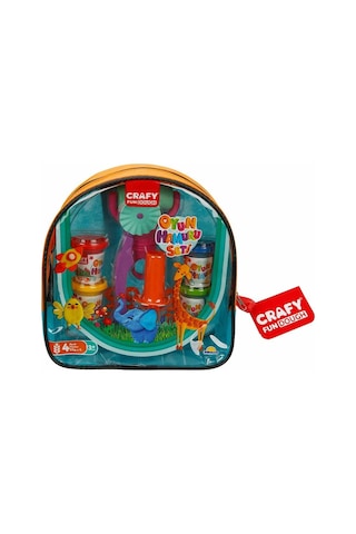 Crafy Oyun Seti 4 Renk Çantalı 27868 Turuncu renkli
