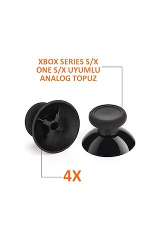 Xbox Series S/x & Xbox One S/x Uyumlu Analog Joystick Başlık - Yedek Parça 4 Adet