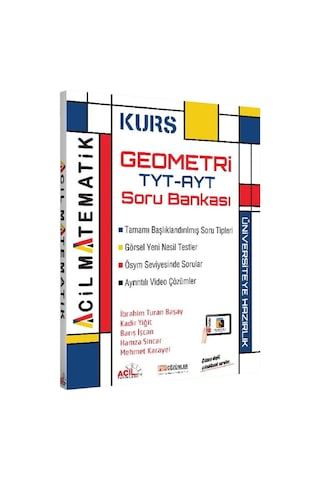 Acil Yayınları Tyt Ayt Geometri Kurs Soru Bankası