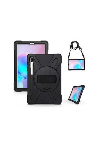 Galaxy Tab S6 T860 Kılıf Zore Defender Tablet Silikon Arka Kapak