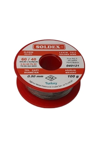 Soldex 100Gr 0.50Mm 60/40 Lehim Teli