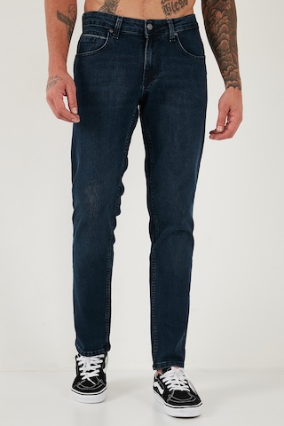 Buratti Pamuklu Regular Fit Normal Bel Boru Paça Jeans Erkek Kot Pantolon 2211C16Parma Lacivert