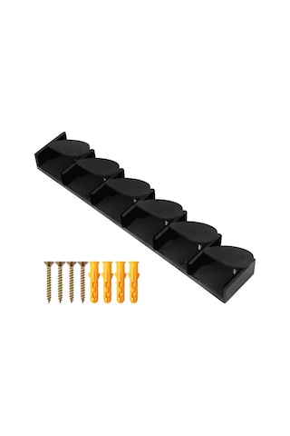 Xindoker Duvar Takılı Balıkçılık Kamışı Tutucu, Eva Köpük Malzeme, Siyah, 30cm Boyut, Paketli