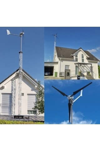 Set 1500w 48v Windsafe Korumalı Rüzgar Türbini + Wind Pro Şarj Kontrol Cihazı İsta-breeze